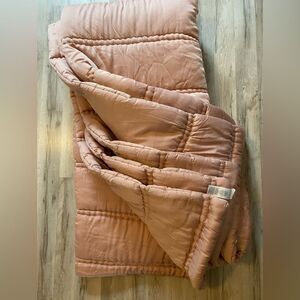 West Elm Blush Comforter and Sham set